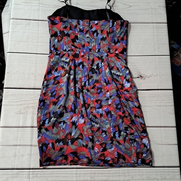 BCBG Strapless Party Dress Cocktail Multicolor Size 6 Formal Wedding Sweetheart - Picture 14 of 14